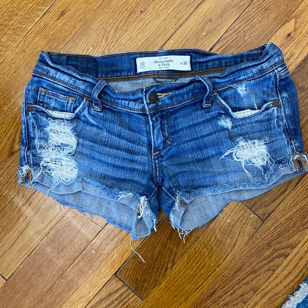 Abercrombie Distressed Denim Shorts